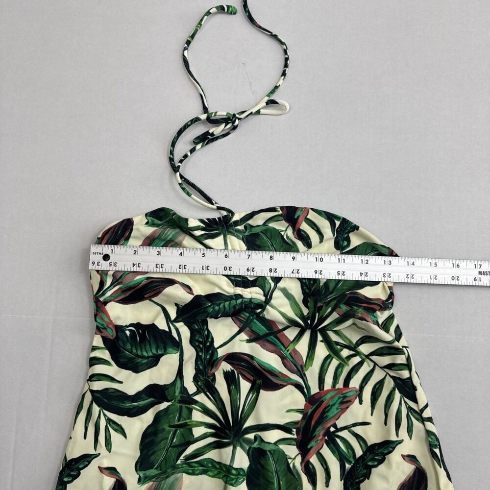 Andie Women's S Waikiki Coverup‎ Swim Dress Stretchy Ivory Palm NWT 9557 - Picture 10 of 16